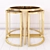 Elegant Golden Side Tables: Concentric, Florian, Vicenza, Senato 3D model small image 2