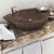 Elegant Stone Washbasin: Polished Geometry, 6 Textures 3D model small image 1