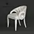 Parisian Chic Accent Chair 3D model small image 1