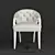 Parisian Chic Accent Chair 3D model small image 3