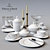 Elegant Villeroy & Boch Gray Pearl 3D model small image 1