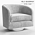 Modern Swivel Chair by Milo Baughman 3D model small image 1