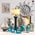 Coastal Decor Set - Sea Life Canisters, Lamp, Pillows, and More 3D model small image 1