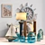 Coastal Decor Set - Sea Life Canisters, Lamp, Pillows, and More 3D model small image 2