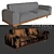 Orio Leather Sofa - Stanley 3D model small image 2
