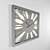 Twinkle New Wall Clock - Handcrafted Wood, LED Lights 3D model small image 3