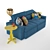 Brazilian Pop Sofa Set 3D model small image 3