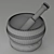 Meditation Singing Bowl 3D model small image 2