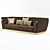 Bizzotto Symphony Triple Sofa: Elegant and Spacious 3D model small image 2