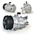 SANDEN 7XA Compressor: For Volkswagen Polo 3D model small image 1