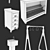 Professional Kitchen Equipment: Sink, Rack, Shelf, Worktable, Meat Hanging Rack 3D model small image 3