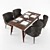 Elegant Dining Set with Accessories 3D model small image 1