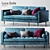 Modern Sandro Luca Sofa: Stylish and Comfortable 3D model small image 1