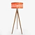 Sleek Orange Floor Lamp 3D model small image 1