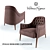 Luxurious Bergere Capitonne Chair 3D model small image 1