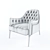 Luxurious Bergere Capitonne Chair 3D model small image 3
