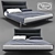 Elegant Italian Moonlight Bed 3D model small image 1