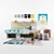 Playful H&M Kids Room Decor 3D model small image 1