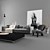 Minotti Set 02: Perfectly Designed Modern Living 3D model small image 3