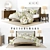 Elegant Calistoga Bed Set 3D model small image 1