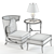 Baker Atrium Chair Set: Exquisite 3D Design 3D model small image 3