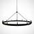 Elegant RH Round Chandelier 3D model small image 2