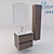 Royo Group LOOK 600 - Stylish 2 Drawer Vanity 3D model small image 1