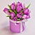 Elegant Tulips for Lifelike Floral Decor 3D model small image 2