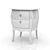 Modern Wood Nightstand 3D model small image 1