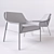 Sophisticated Aileron Occasional Chair 3D model small image 3