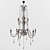 Marble Elegance Chandelier 3D model small image 1