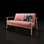 Elegant Modern Sofa with V-Ray Rendering 3D model small image 1