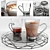 Italian Glass Handle Mug Set 3D model small image 1