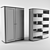 Dividing Office Cabinet - Elegant Space Organizer 3D model small image 2