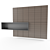 Modern Wall Unit with Rectangular Shelf 3D model small image 1