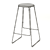 Sleek Smed Stool: Brass, Black, Mint & White 3D model small image 2