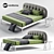 Minimalist Italian Design: Shiko Punto Bed 3D model small image 1