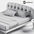 Minimalist Italian Design: Shiko Punto Bed 3D model small image 3