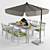  Angso Outdoor Dining Set 3D model small image 2