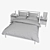 IKEA TARVA Pine Wood Double Bed Set 3D model small image 3