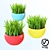 Title: Spherical Potted Plants Set 3D model small image 1