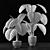 Tropical Delight: Monstera Leaf 3D model small image 3