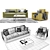 Contemporary Linteloo Sofa Set 3D model small image 3