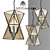 PolyPyramid Glass Chandelier 3D model small image 1