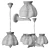 Country Style Chandelier by TK Lighting 3D model small image 2