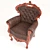 Elegant Uzornoe Armchair 3D model small image 2