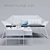 Breeze 2-Seater Lounge Sofa - Stylish and Compact 3D model small image 1