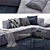 Elegant BoConcept Carmo Corner Sofa 3D model small image 2