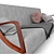 Essex Modern Fabric Sofa 3D model small image 2