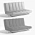 Comfort Seating Bench Sofa 3D model small image 3